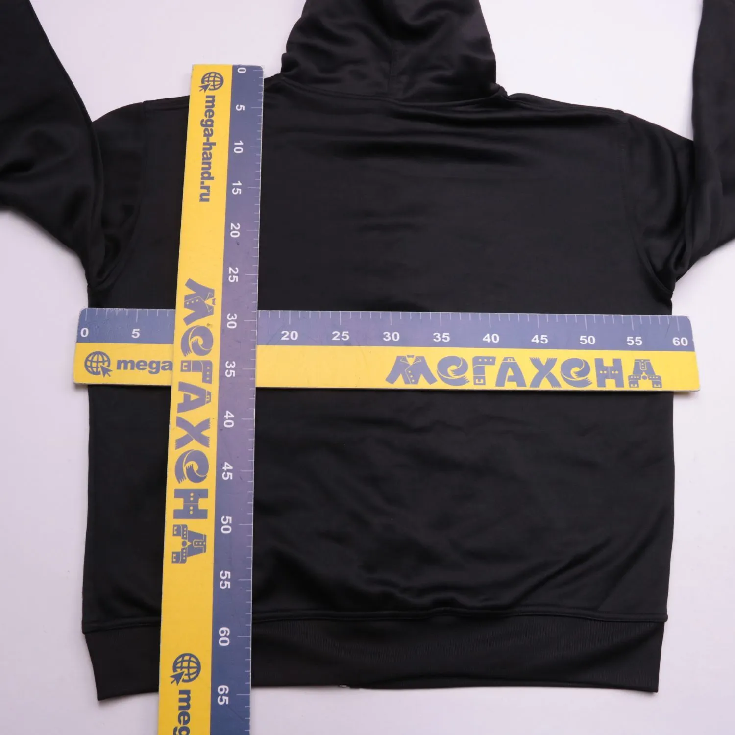Чёрное худи Summa на молнии с капюшоном, размер 54 (XL)