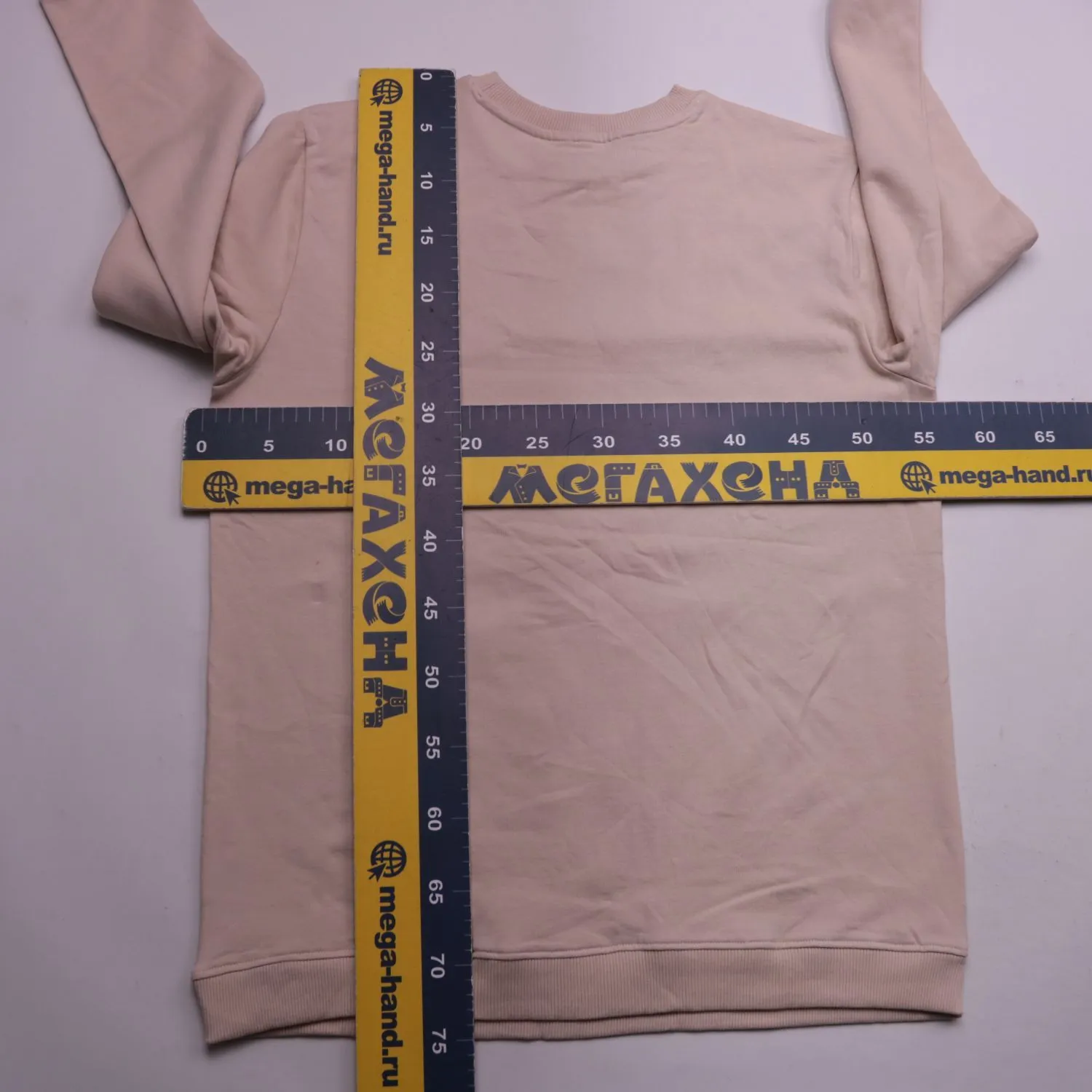 Бежевый мужской свитшот с принтом Nakatomi Plaza, размер 50 (L)