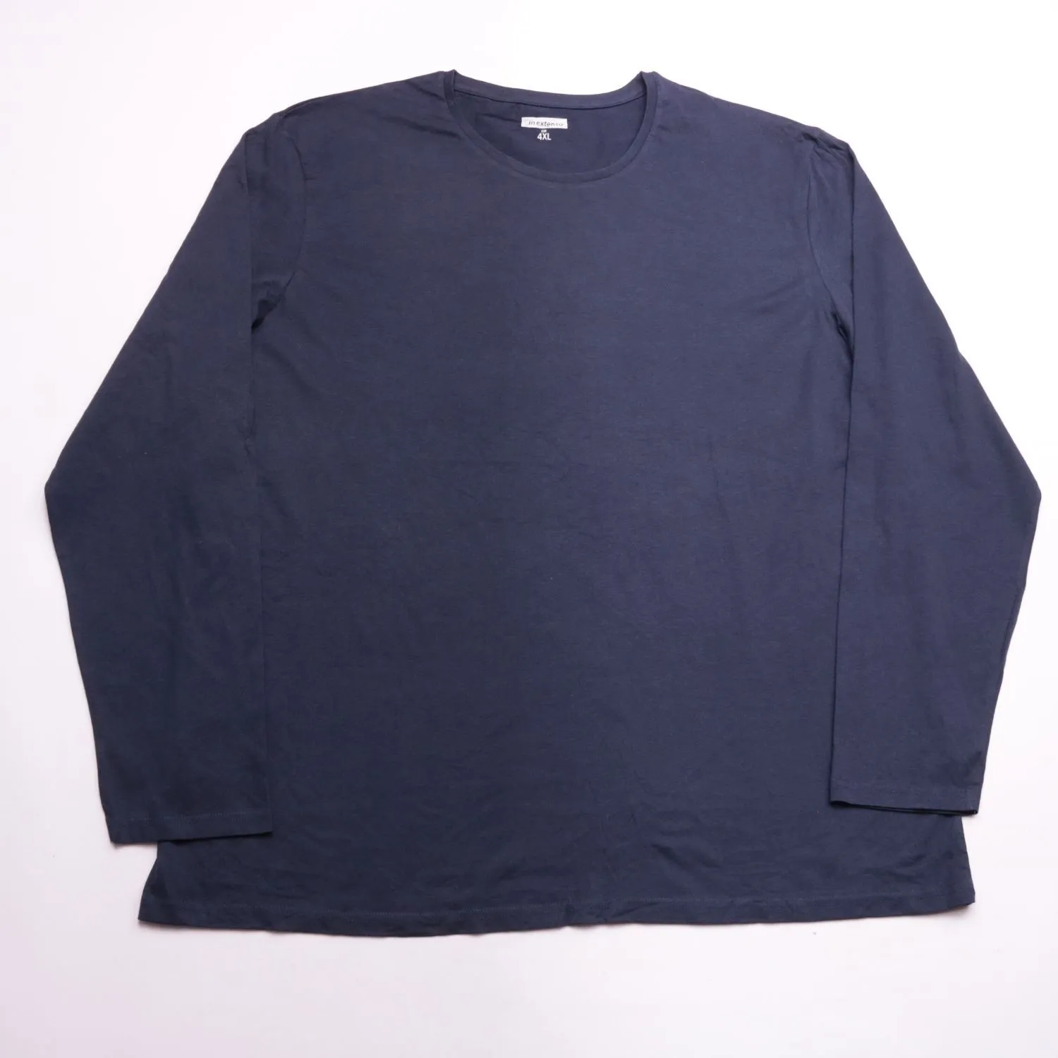 Тёмно-синяя футболка In Extenso с длинным рукавом, размер 60 (3XL)