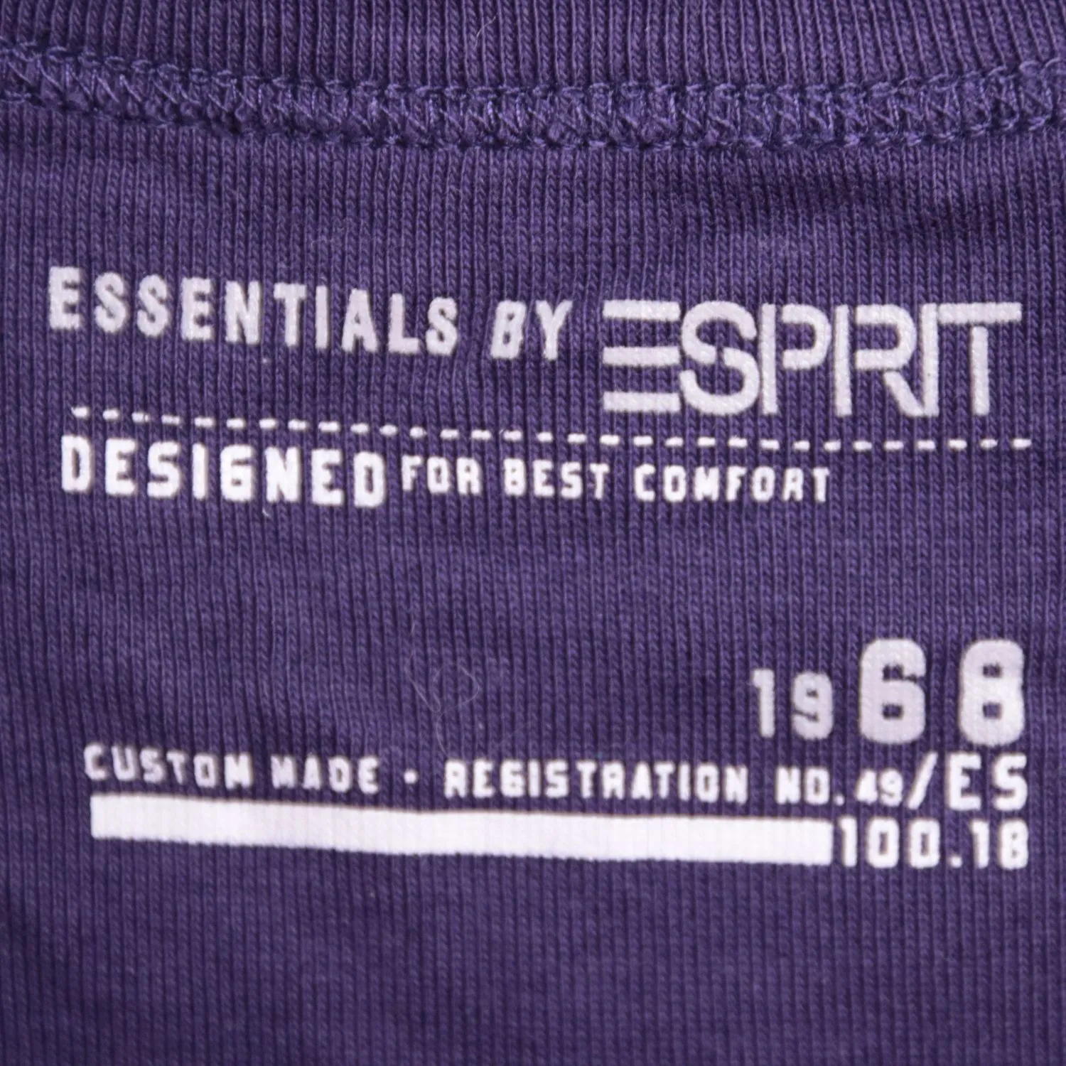 Тёмно-фиолетовая футболка Esprit прямого кроя, размер 54 (XL)