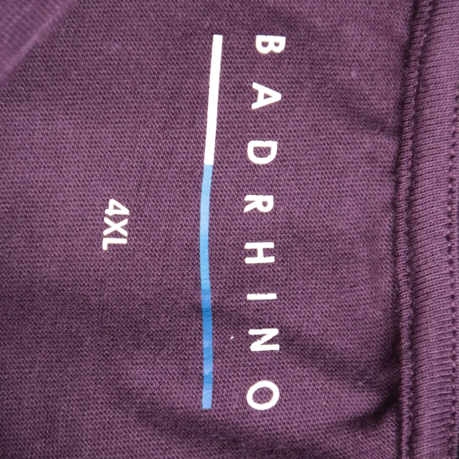 Тёмно-фиолетовая футболка BadRhino свободного кроя, размер 62 (4XL)