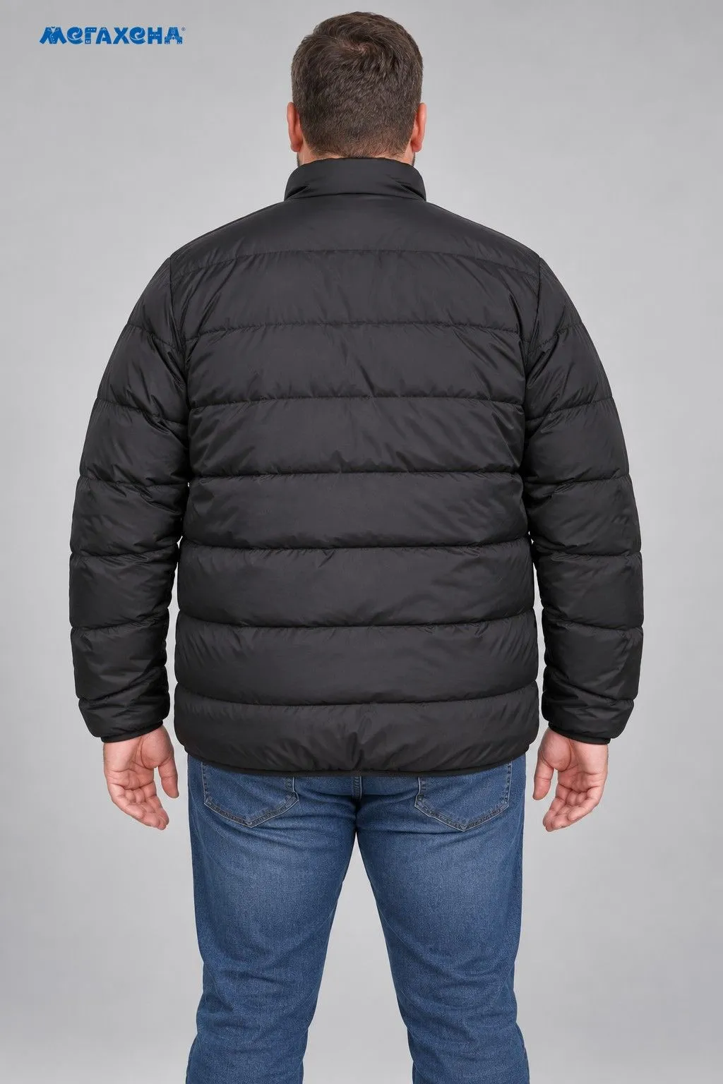 Чёрная зимняя куртка Jack Wolfskin на молнии, размер 54 (XL)