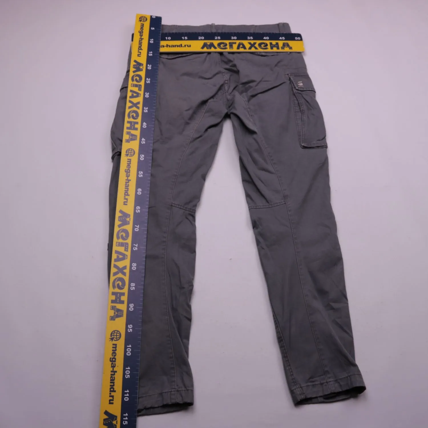 Серые брюки карго G-STAR RAW с накладными карманами, размер 46 (S)