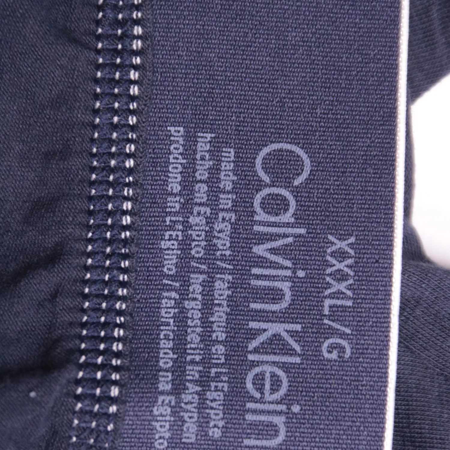 Тёмно-синие трусы Calvin Klein с широкой резинкой, размер 48 (M)