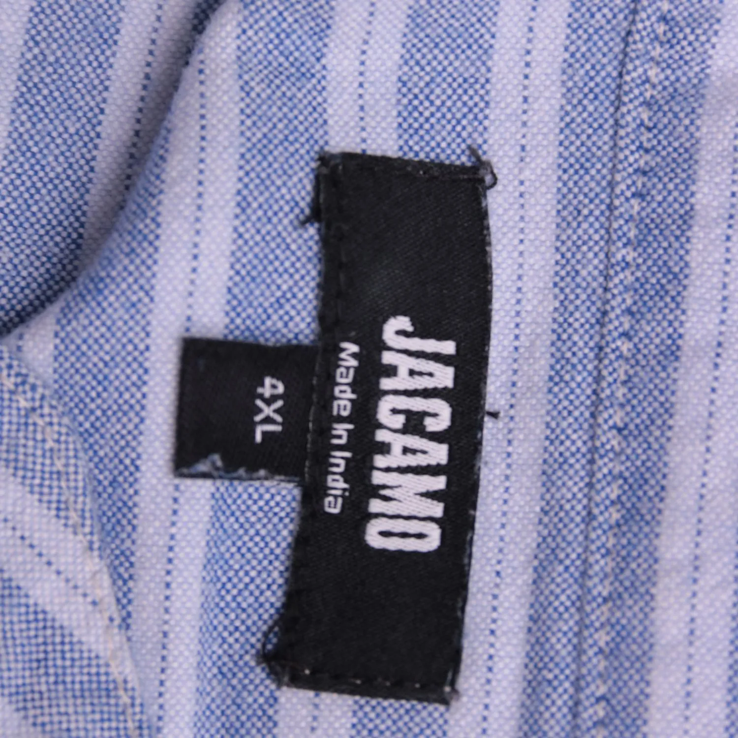 Голубая рубашка JACAMO в полоску, размер 62 (4XL)