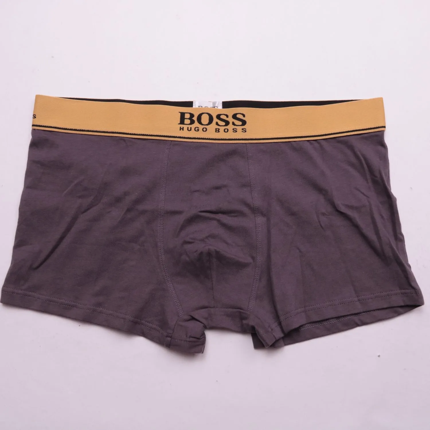 Серые трусы-боксеры BOSS с эластичным поясом, размер 60 (3XL)