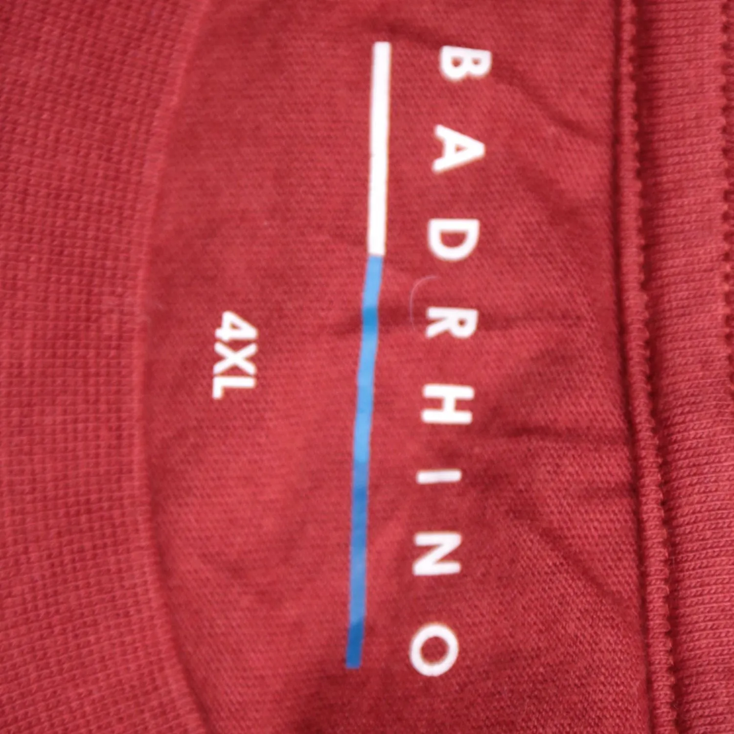Бордовая футболка Badrhino свободного кроя, размер 62 (4XL)